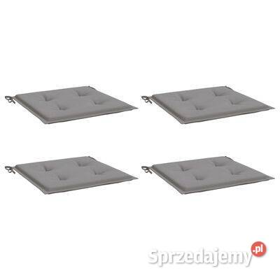 vidaXL Poduszki na krzesła ogrodowe 4 szare mazowieckie