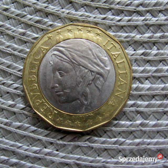 Włochy 1000 Lirów 1997r Mapa Zjednoczeniu Kalisz sprzedam