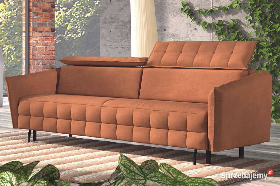 Sofa MOLTA 3 os rozkładana regulowane zagłówki Warszawa