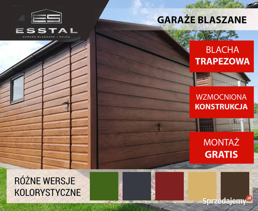 Garaż Blaszany schowek Blaszak Garaże Wiata Hala Sprzedaż Leżajsk