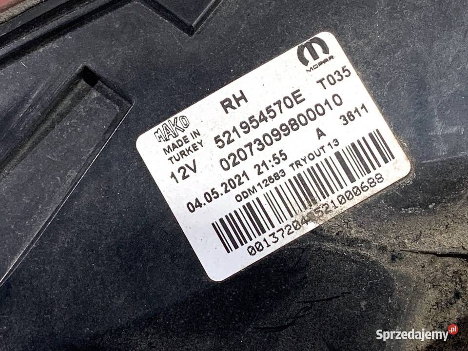 LAMPA PRAWY TYŁ FIAT TIPO 521954570E podkarpackie