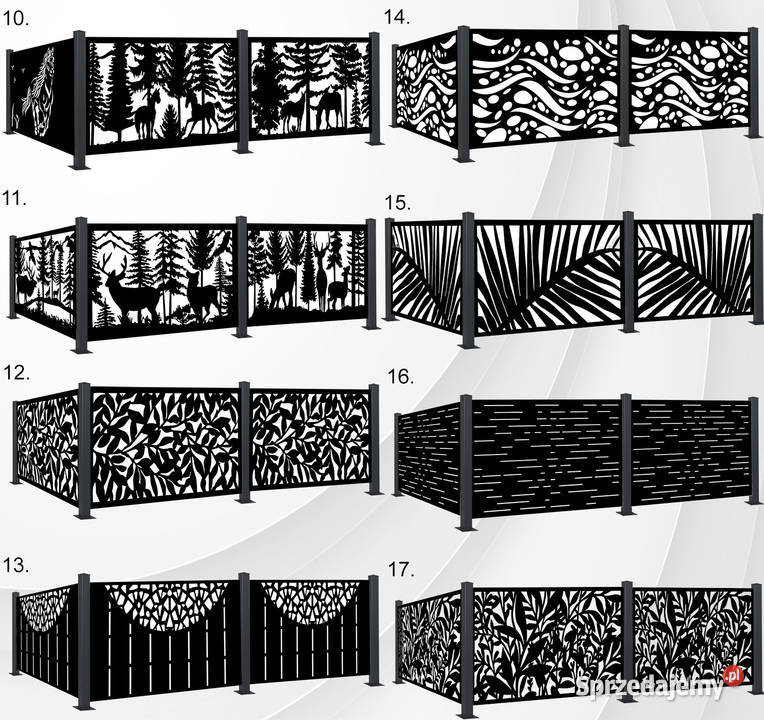 Balustrada metalowa wycinana laserowo balustrada metal