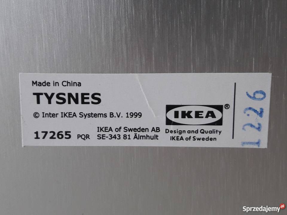 Lustro stojące TYSNES z Ikei na stół komódkę inny kolor