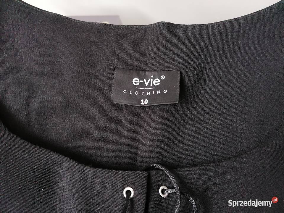 DAMSKI CZARNY TOP EVIE CLOTHING RUK 10 EUR 38M Rozmiar 38(M) łódzkie Łódź