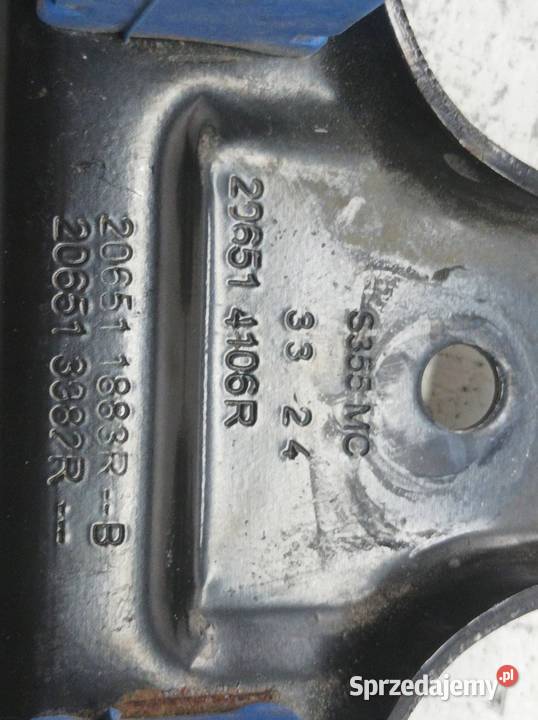 ŁAPA WSPORNIK WIESZAK TŁUMIKA 206514106R