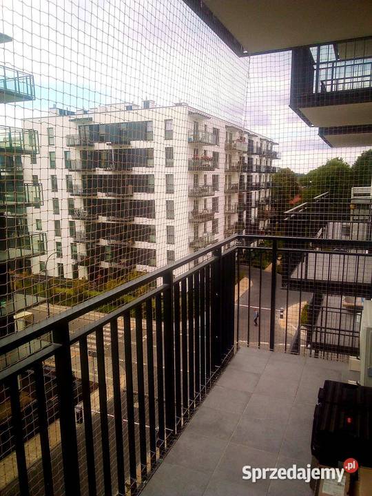 Siatka ochronna na balkon kotów BEZINWAZYJNY Warszawa