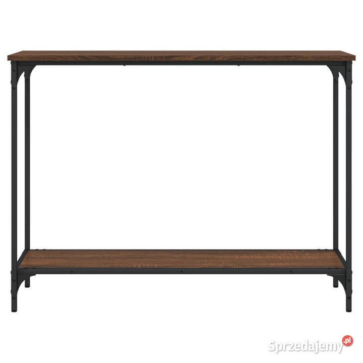 Stolik konsolowy brązowy dąb 101x305x75 WM837706 Warszawa