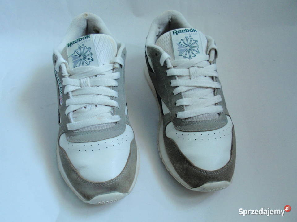 Buty Reebok classic Leather biało szare EUR 405 Kielce sprzedam
