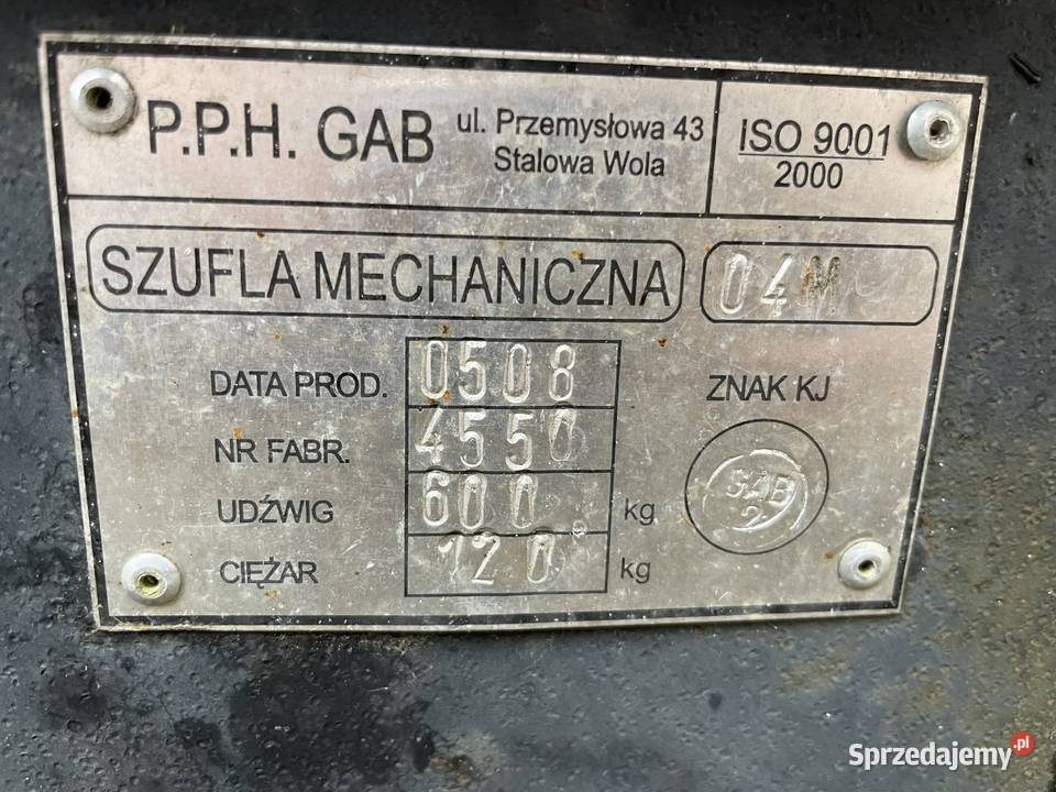 Wózek widłowy ZREMB GPW 2009UZ warmińsko-mazurskie Szczytno