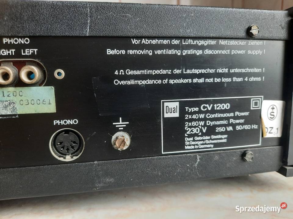 Wzmacniacz Dual CV 1200 1980r Rzadka Wersja Piasek sprzedam