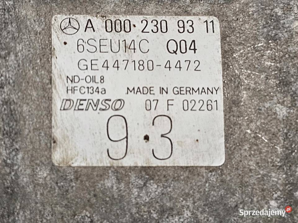 MERCEDES SLK 18B 271944 163 sprężarka