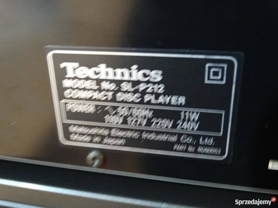 CD Technics SLP212 WYSYŁKA Odtwarzacze CD i MD Jasło sprzedam