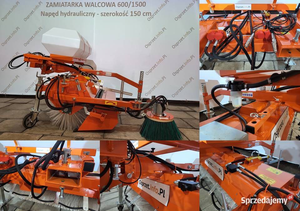 ZAMIATARKA HYDRAULICZNA HYDR 1500600 kosz