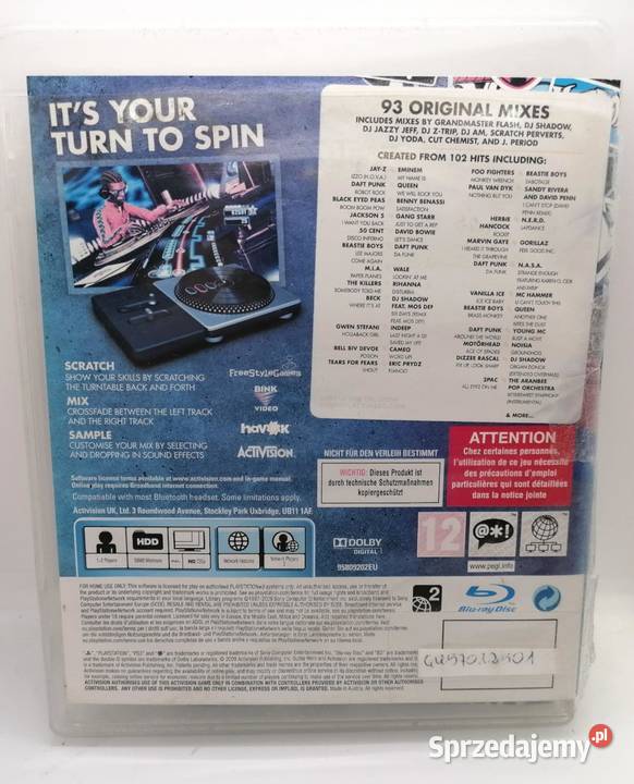 Gra DJ HERO 3 warmińsko-mazurskie Elbląg sprzedam