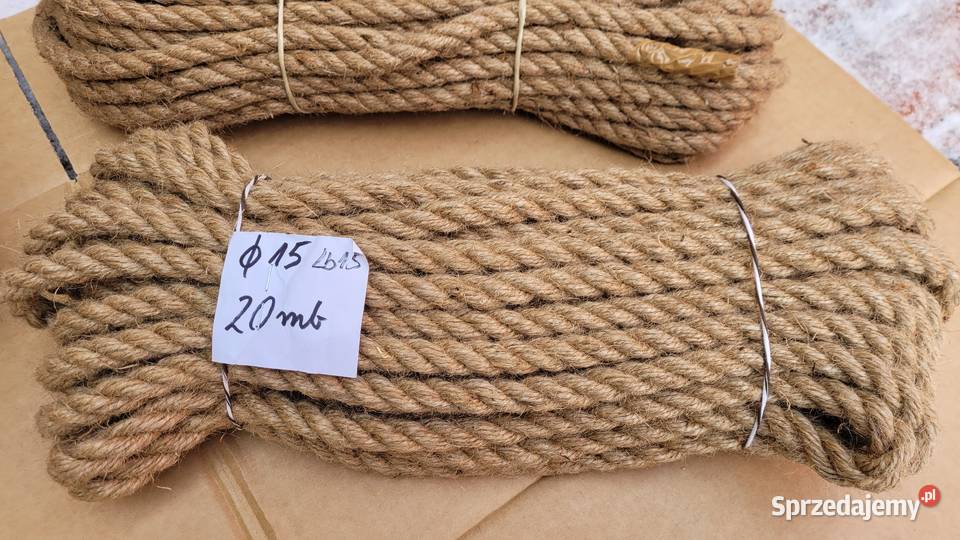 Lina sznur konopnyjutowy 15mmx20mb NAJTANIEJ Szczecin
