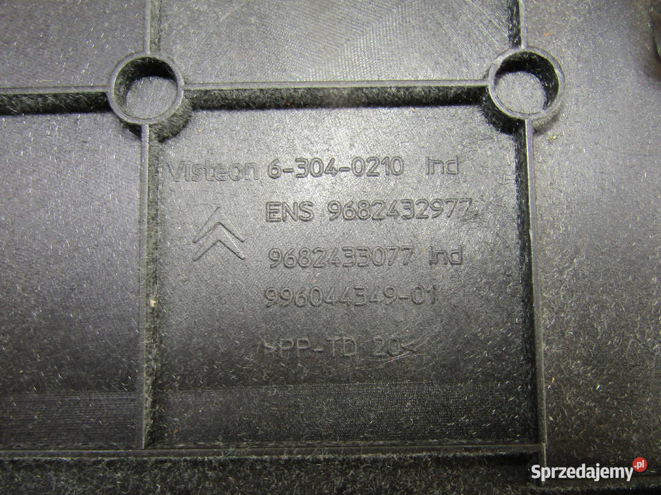 SCHOWEK PASAŻERA CITROEN C5 III X7 9682433077 osobowe Mysłaków