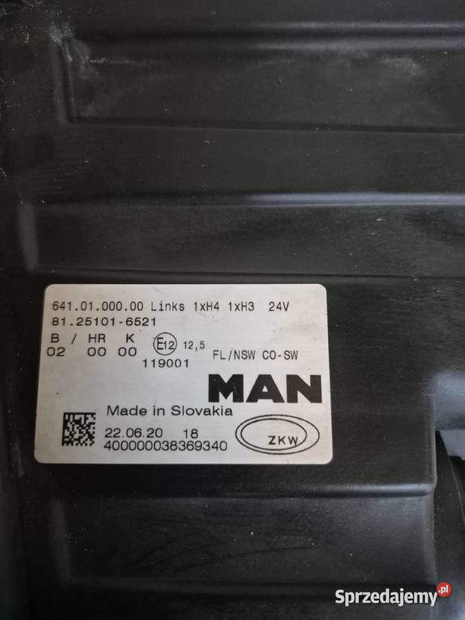 Halogeny PL Man TGX TGS ciężarowe