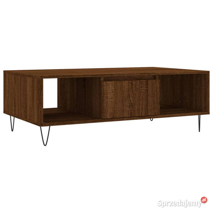 Stolik kawowy brązowy dąb 104x60x35 WM827091 Warszawa sprzedam