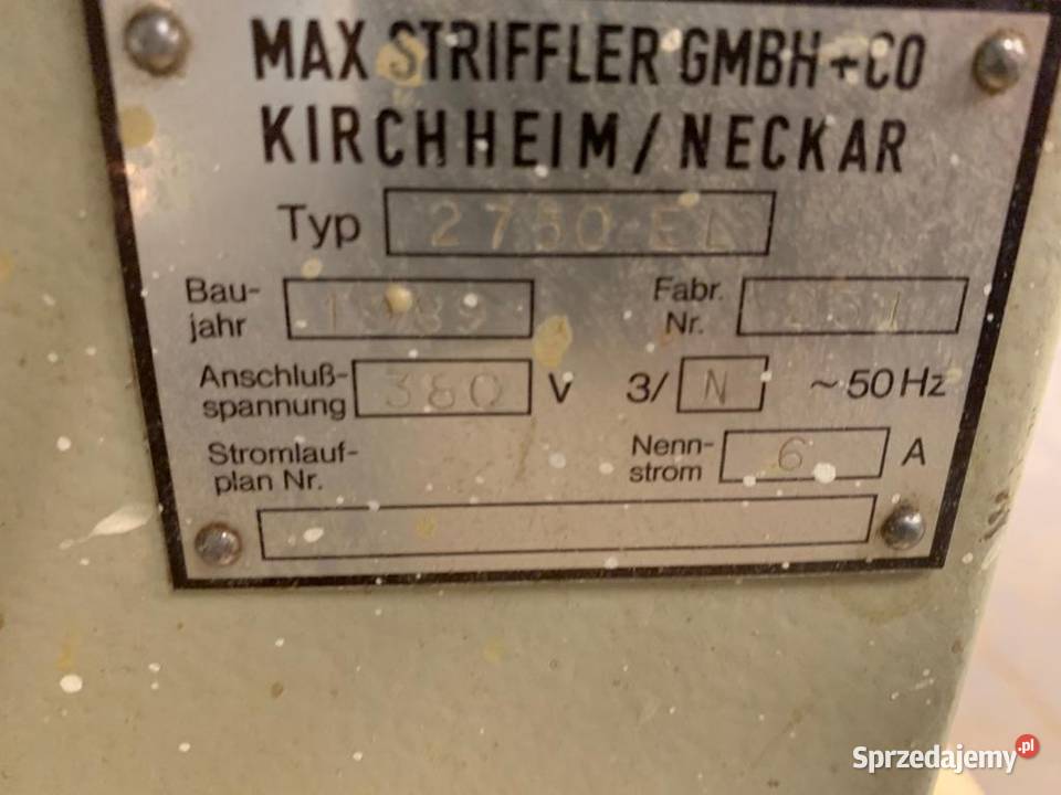 Dwupiła Striffler 2750EL Wejherowo sprzedam