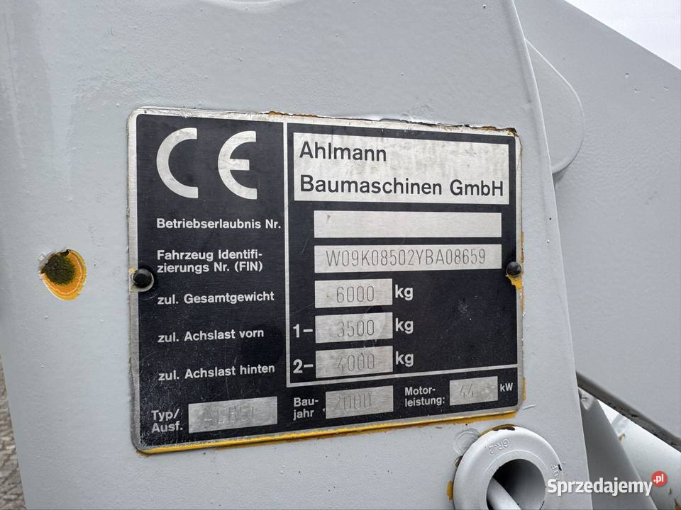 Ładowarka Kołowa Ahlmann AL85 T szybkozłącze 3632h Chojnów