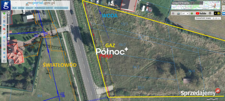 Działka komercyjna krajowej 17 i S17 Dąbrowa Tomaszowska