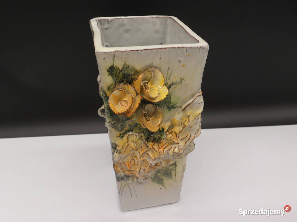 Oryginalny ceramiczny wazon trójwymiarowe motywy Antyki, Sztuka, Kolekcje Raszków