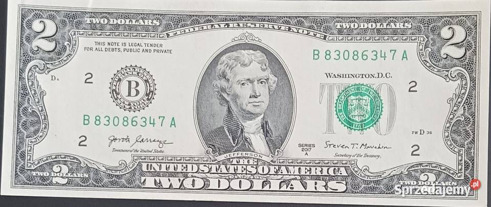 2 USA T Jefferson 2017 r men B Yorkseria A Numizmatyka Konin sprzedam