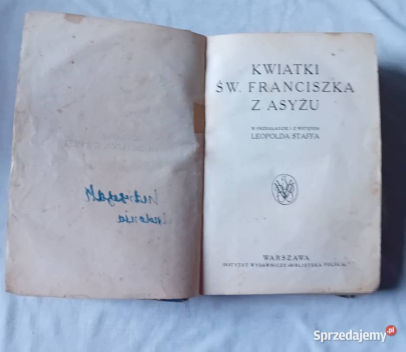 Kwiatki św Franciszka z Asyżu Inst Wyd sprzedam