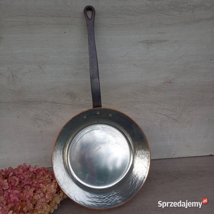 Profesjonalna miedziana patelnia stożkowa poj 3 Patelnie i woki Warszawa