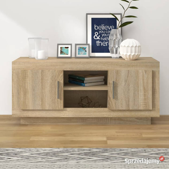 Szafka pod TV dąb sonoma 102x35x45 materiał Warszawa