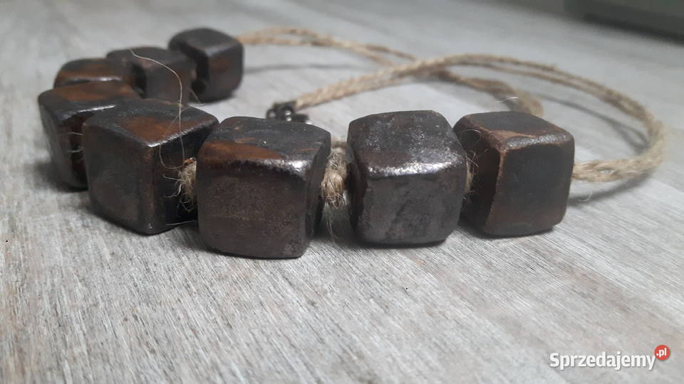 Naszyjnik ceramiczny ręcznie wykonany mazowieckie Otwock