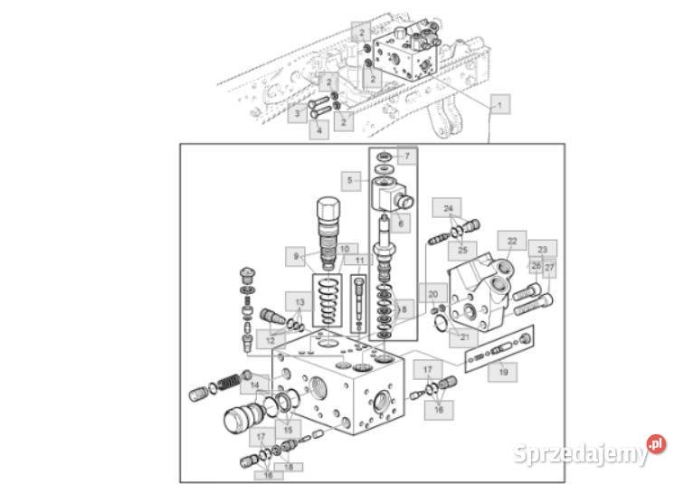 Zawór sterujący AL155981 John Deere 6420 Wilkowo sprzedam