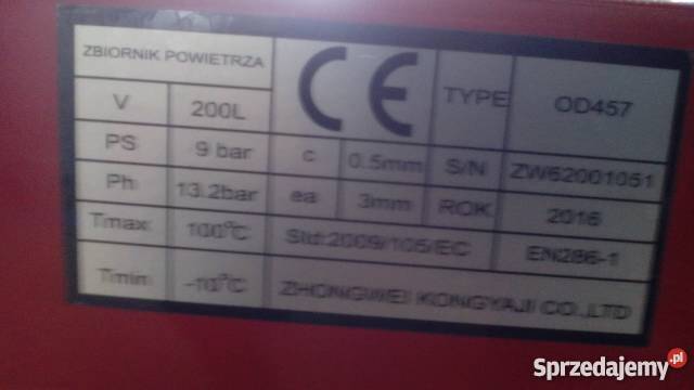 Kompresor Olejowy Tagred 3 tłoki 200 l 3V 41 KW Targed Warszawa