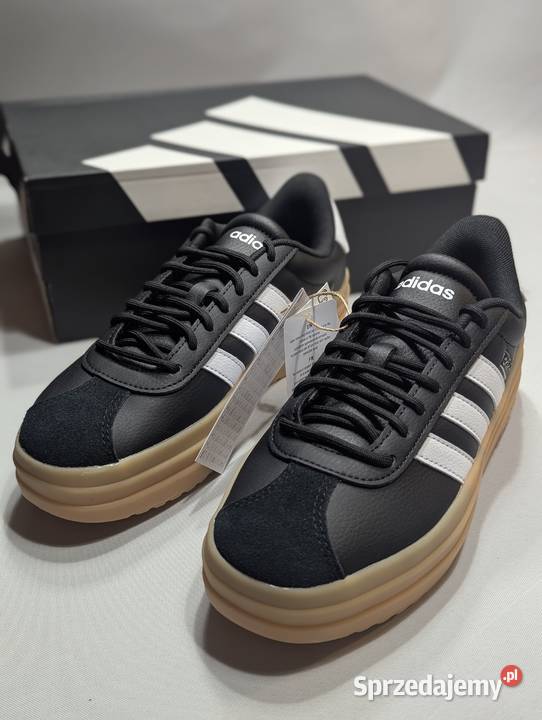Nowe buty skórzane adidas 38 platforma skóra