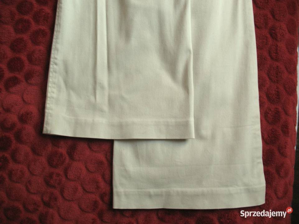 Spodnie bawełna 36 S biodra 96 beżowe mazowieckie Siedlce sprzedam