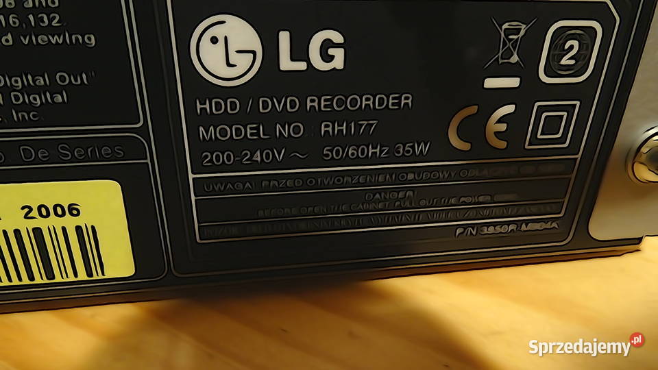 NAGRYWARKA DVD LG ELEKTRONICS RH 177 świętokrzyskie