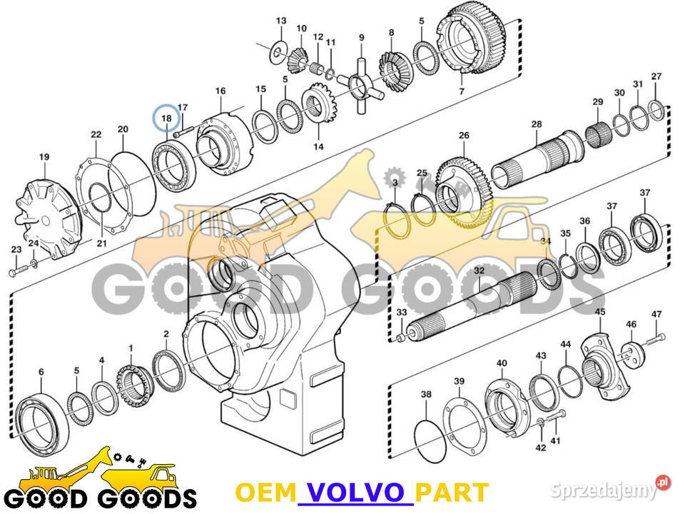 VOLVO ŁOŻYSKO ROLKOWE 184628 Władysławów