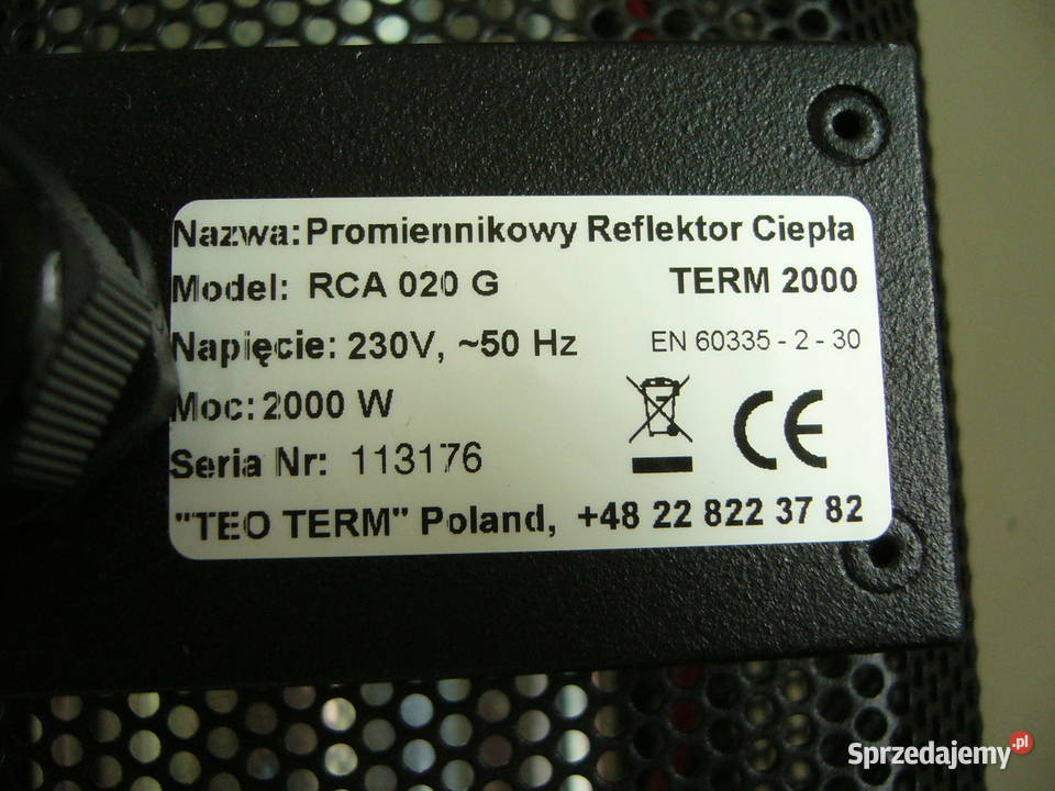 Promiennik krótkofalowy TERM2000 Pozostałe Pozostałe Warszawa