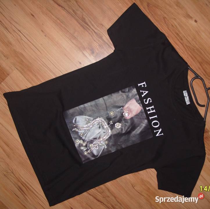 TSHIRT cyrkonie perełki r SM QUMRU Rawicz