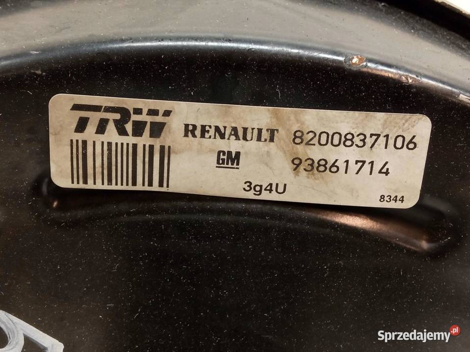 POMPA HAMULCOWA SERWO 8200837106 Opel Vivaro I