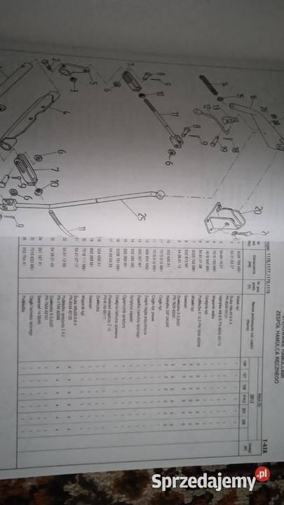 Katalog części suplement Ursus 2812 wydanie 1998 Lublin