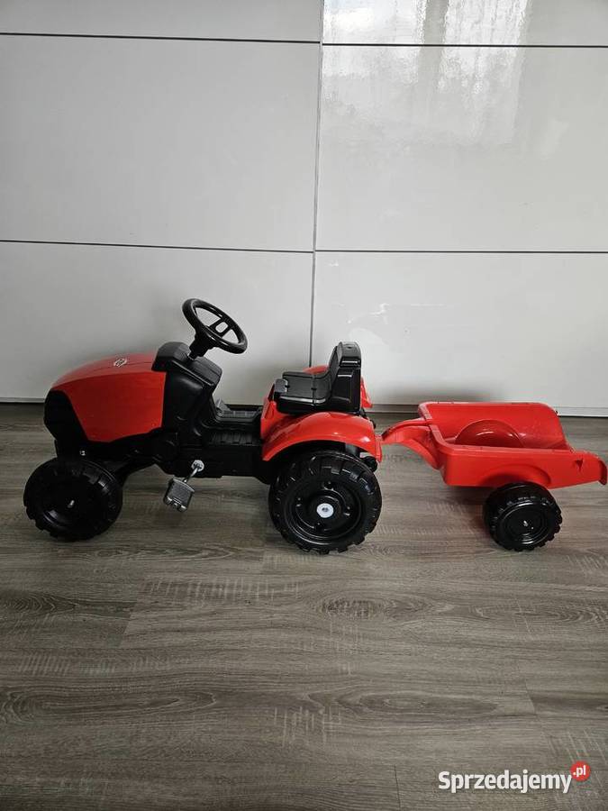 Traktor na pedały Case Ih Maxxum przyczepa 3 lata+