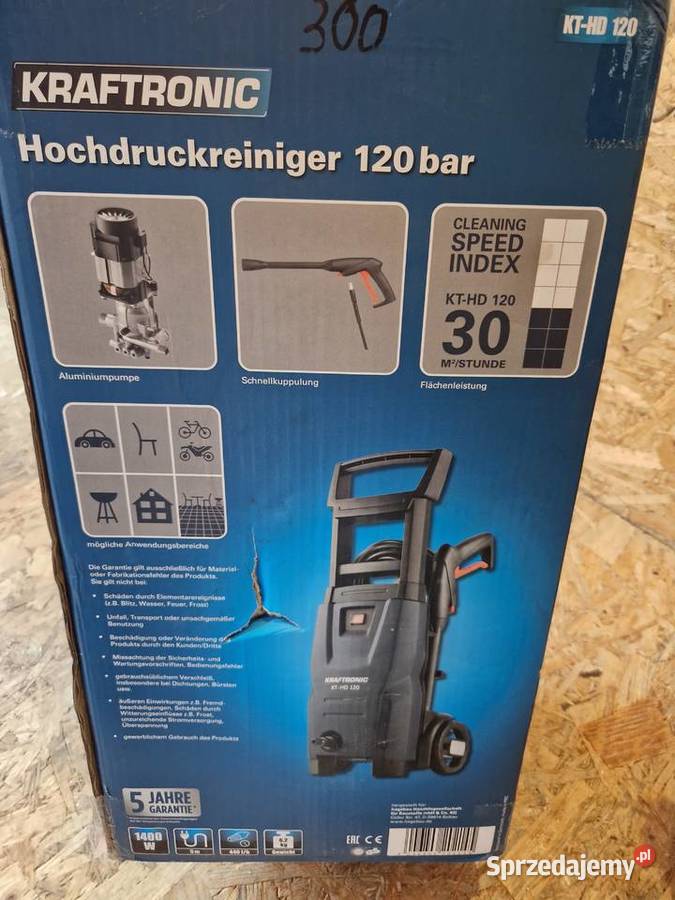 Myjka wysokociśnieniowa Kraftronic KTHD 120 z Głogowa