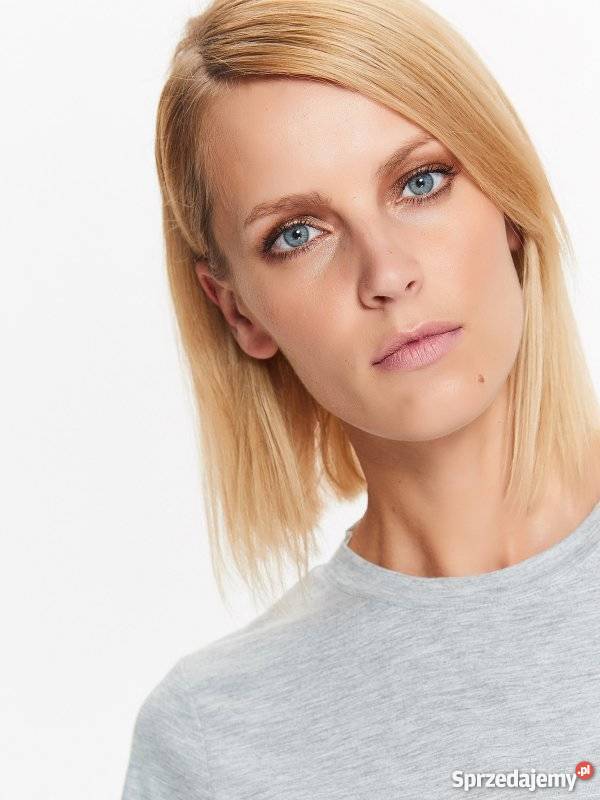 szary tshirt Top Secret Rozmiar 34(XS) Olkusz