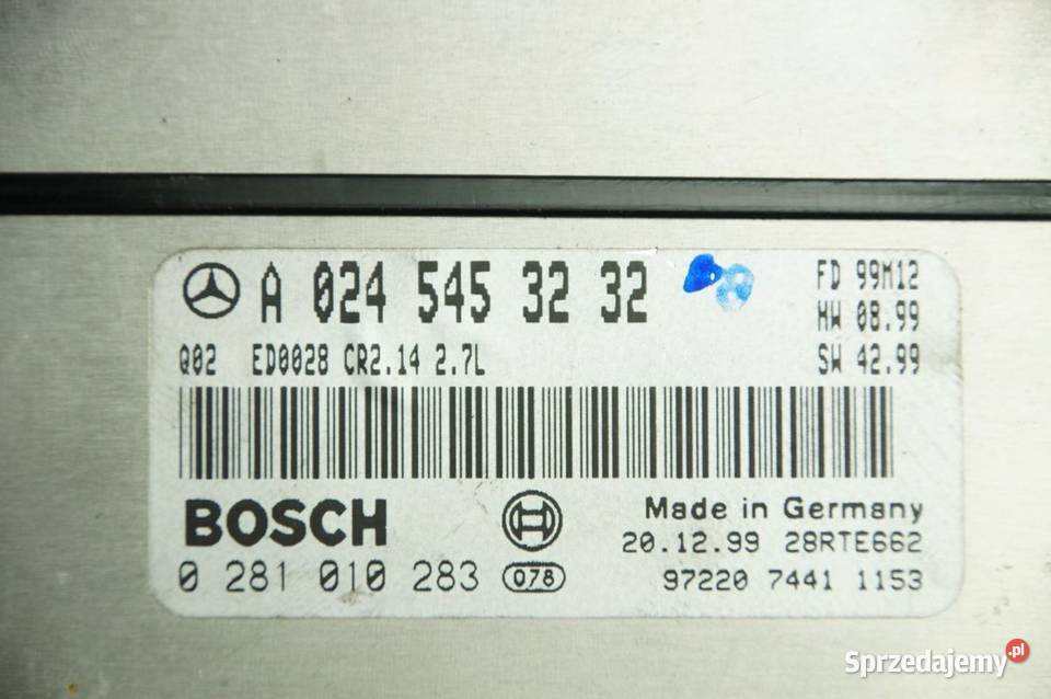 KOMPUTER SILNIKA ECU MERCEDES ML W163 Lipno