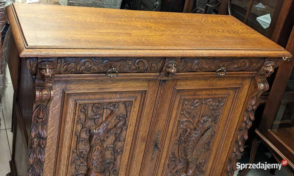 Piękna komodaszafka myśliwska dąbsklep Dąbrowa Dąbrowa Górnicza sprzedam