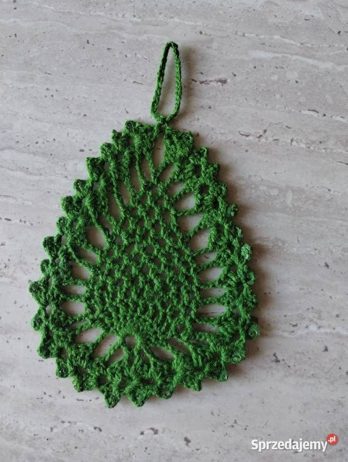 Szydełkowe jajko na okno Nieżywięć