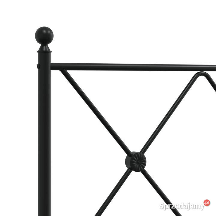 Metalowe wezgłowie czarne 160 WM376537 Warszawa