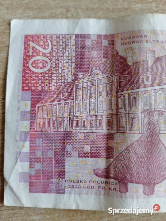 Banknot 20 KUNA Chorwacja kolekcjonerski Numizmatyka