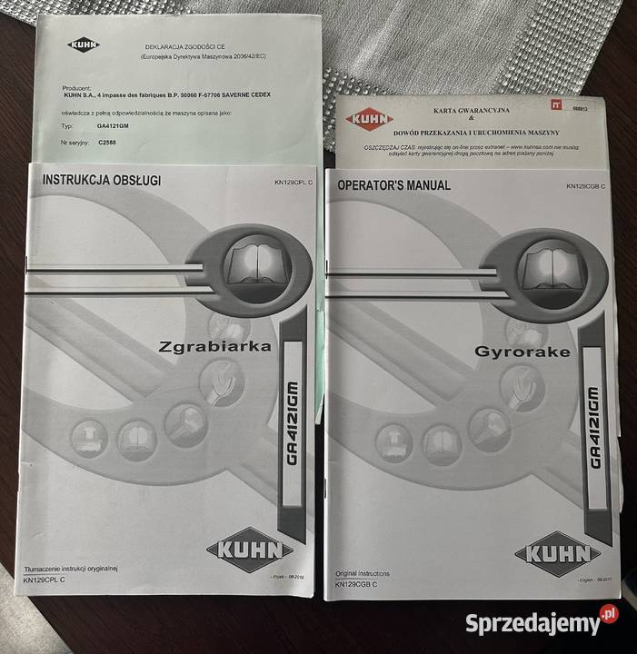 Zgrabiarka Kuhn GA 4121 GM Pierwszy właściciel
